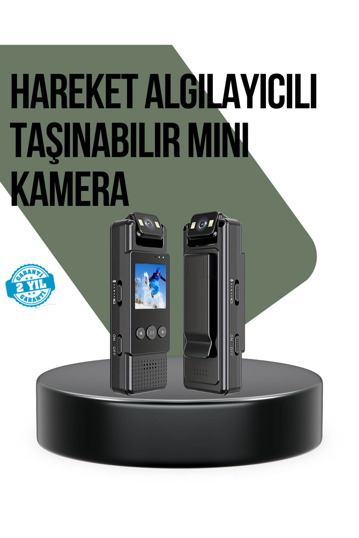 Gece Görüşlü Döngüsel Kayıt Destekli Mini Kamera
