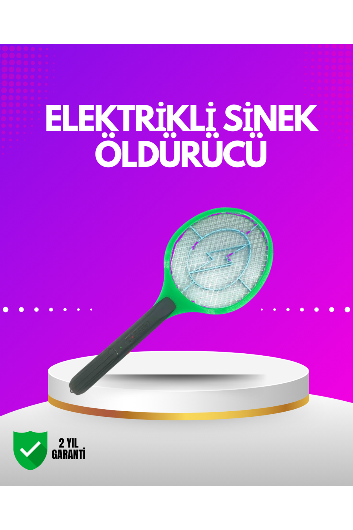 İç ve Dış Mekan Elektrikli Sinek Öldürücü | Hafif ve Ergonomik Tasarım