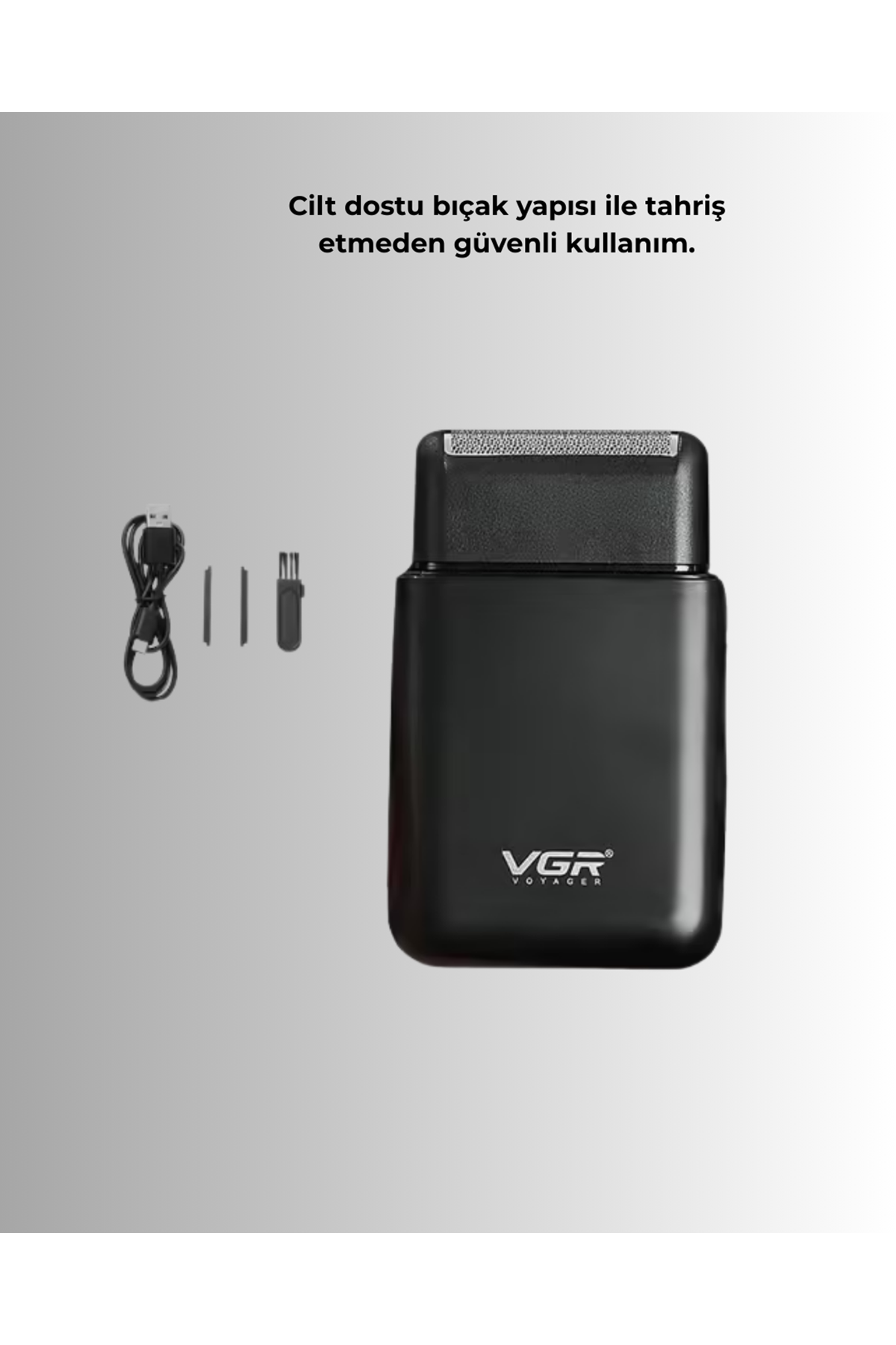 Ultra İnce Elektrikli Tıraş Makinesi | USB Şarjlı ve Su Geçirmez