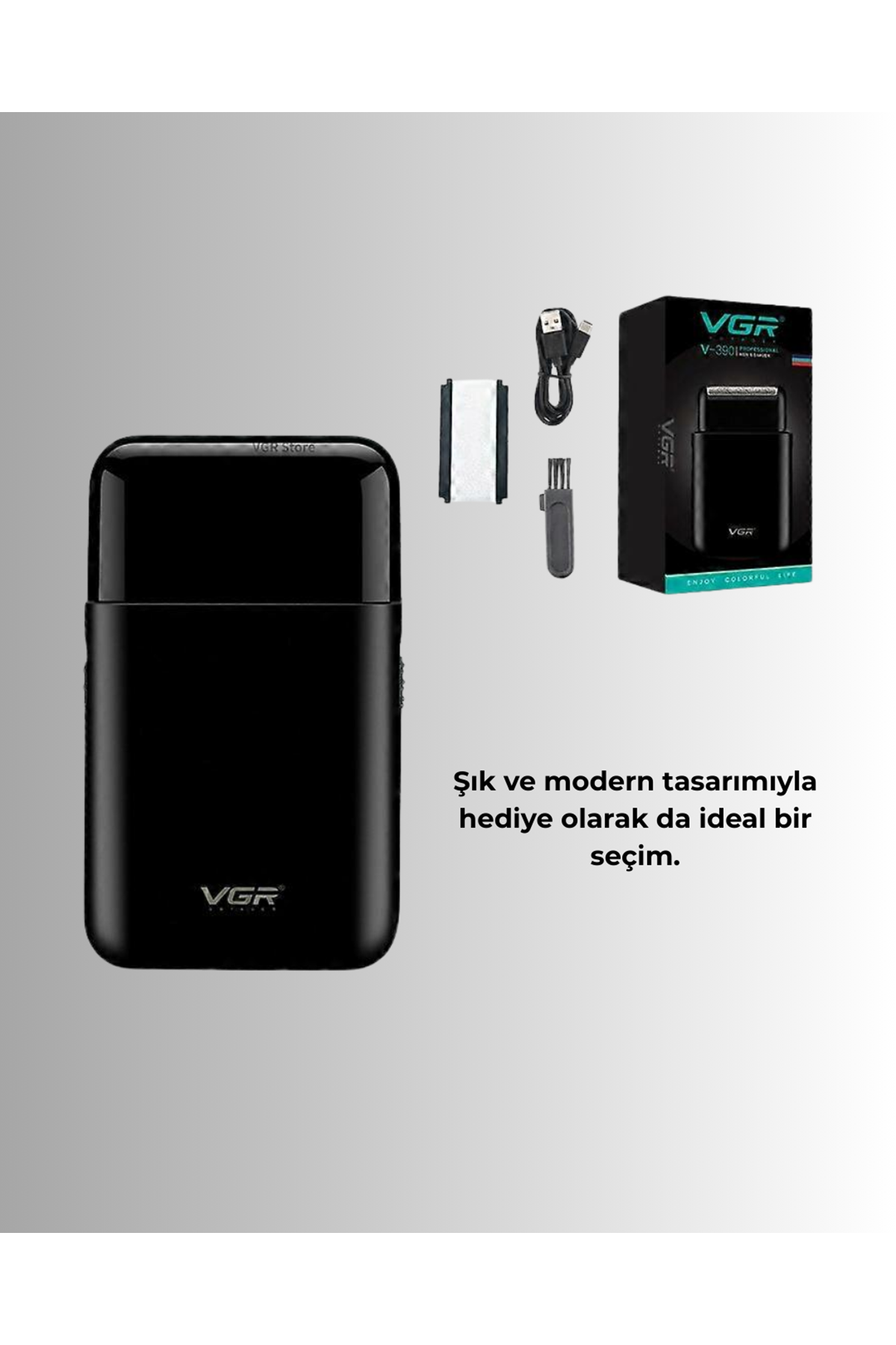 Ultra İnce Elektrikli Tıraş Makinesi | USB Şarjlı ve Su Geçirmez