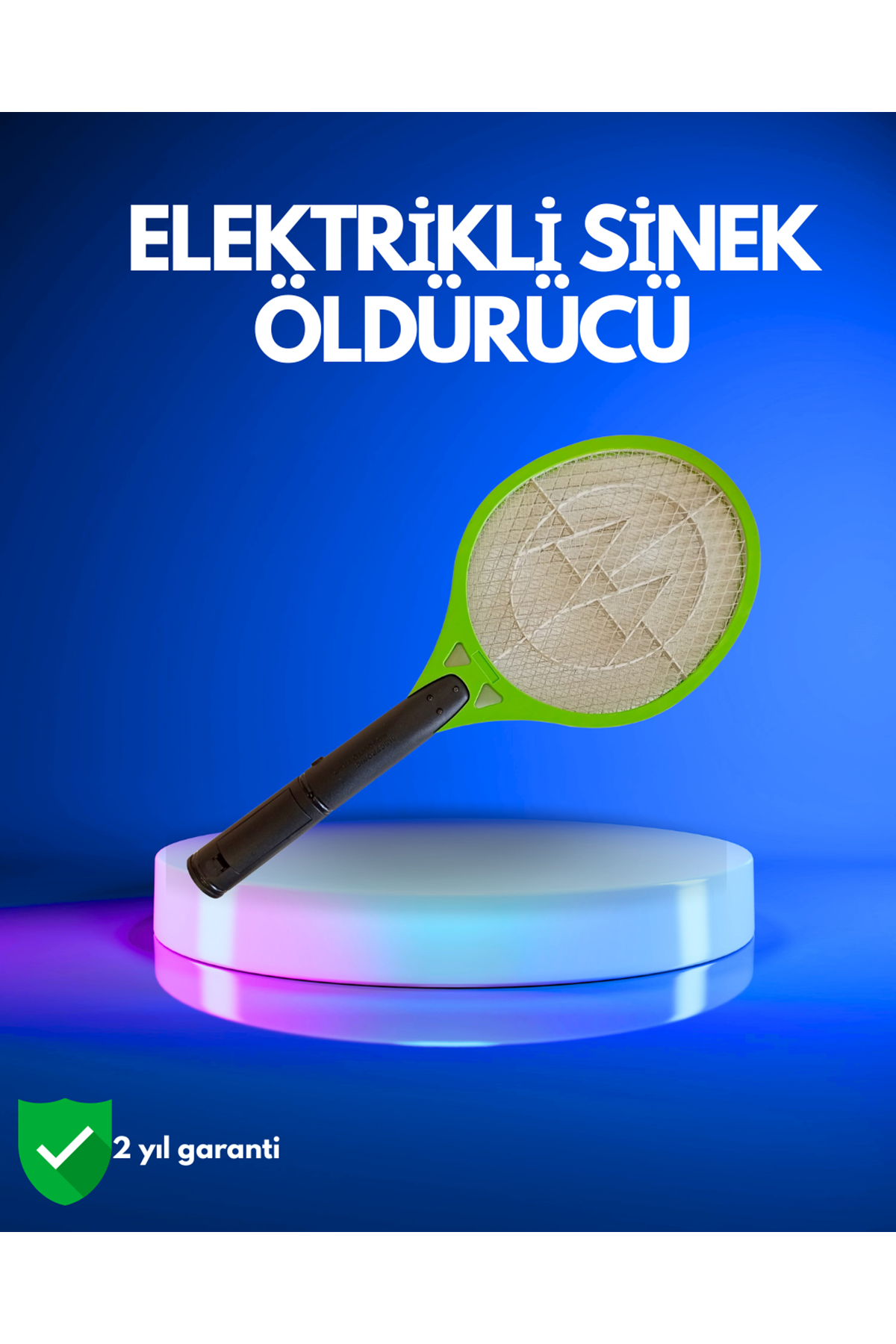 Pil ile Çalışan Elektrikli Sivrisinek Raketi | Kimyasal İçermeyen Hijyenik Çözüm