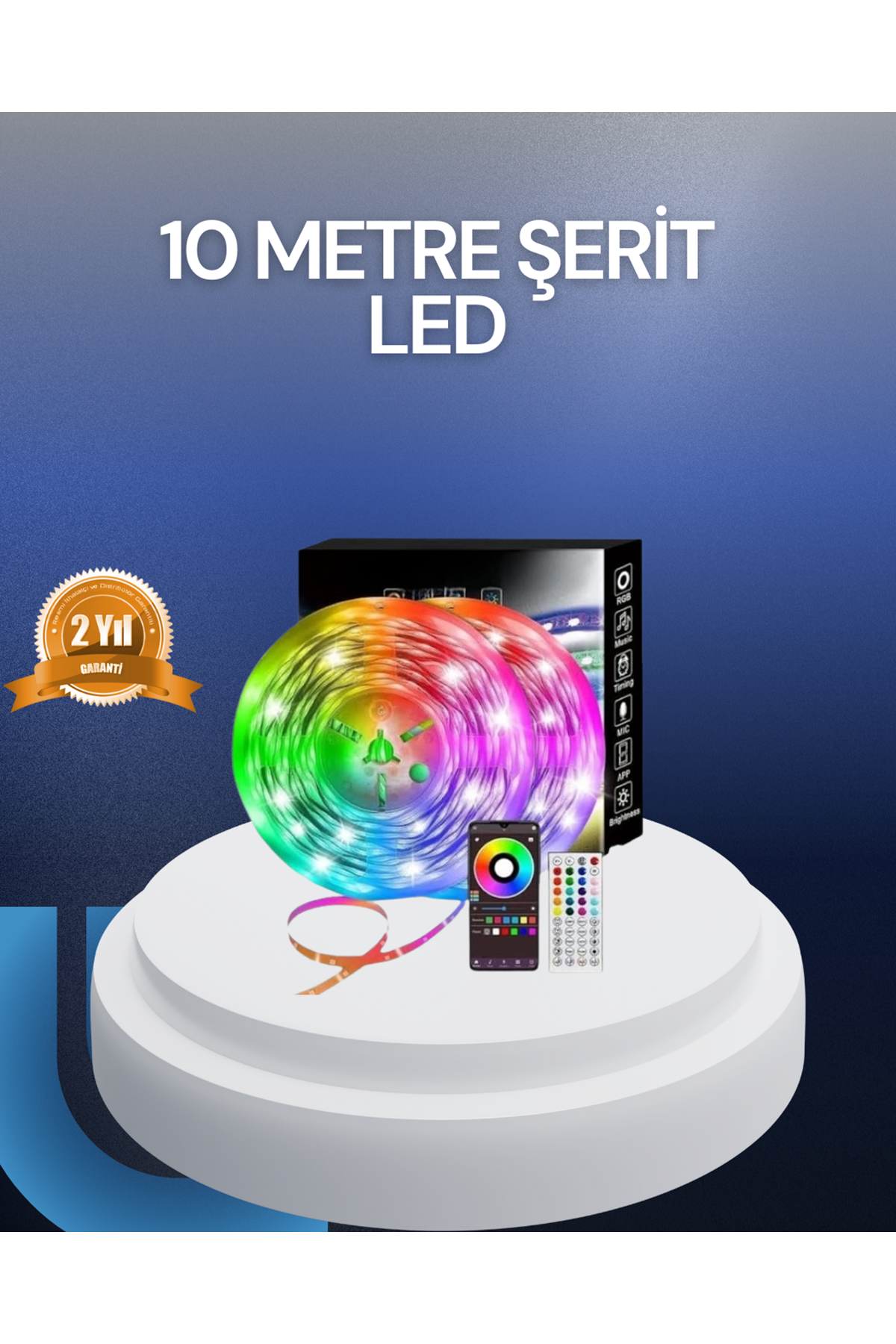 10 Metre USB Smart Şerit Led Kumandalı Telefon Kontrollü