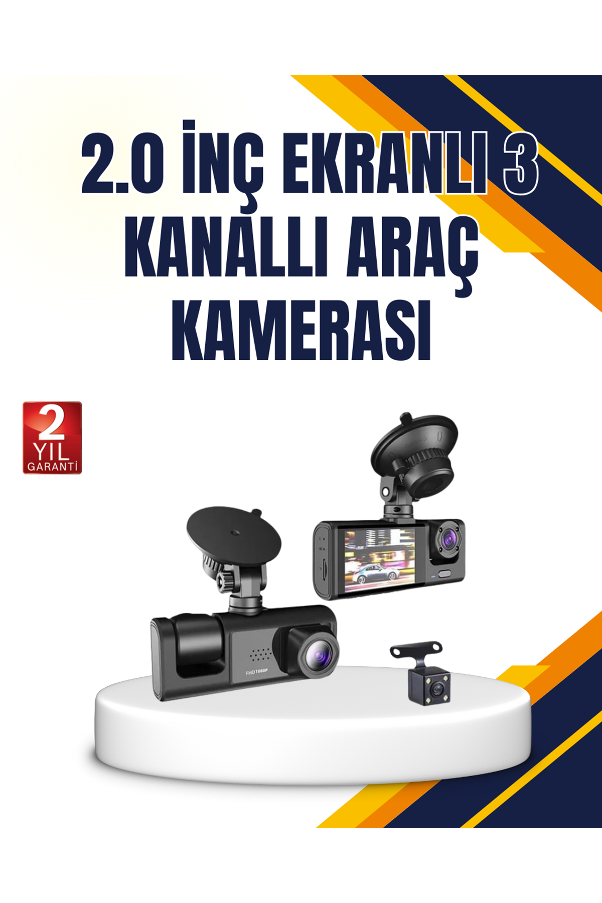 Araç İçi Kamera Seti | 170° Geniş Açı, Hareket Algılama ve Park Koruma