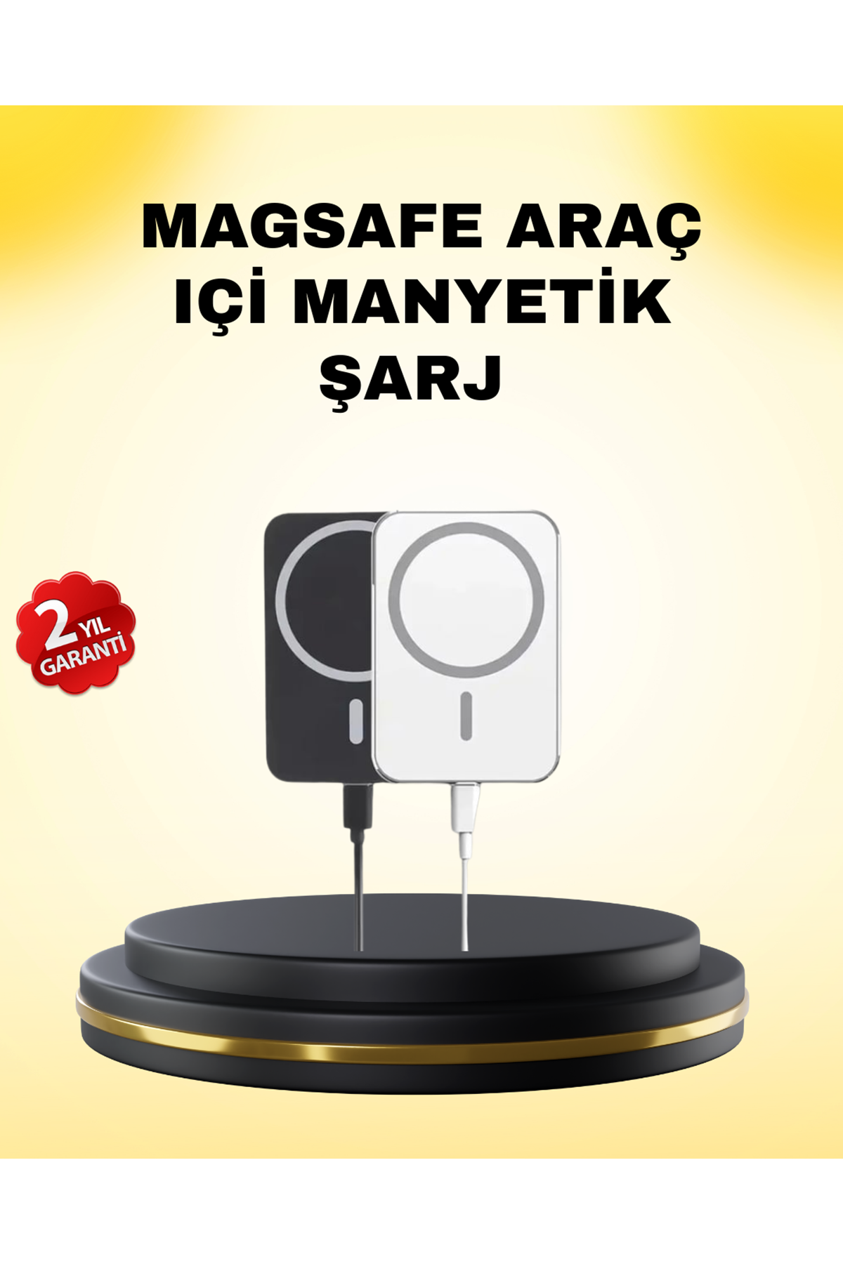 15W Kablosuz Şarj Destekli MagSafe Araç Tutucu Havalandırma Klipsli