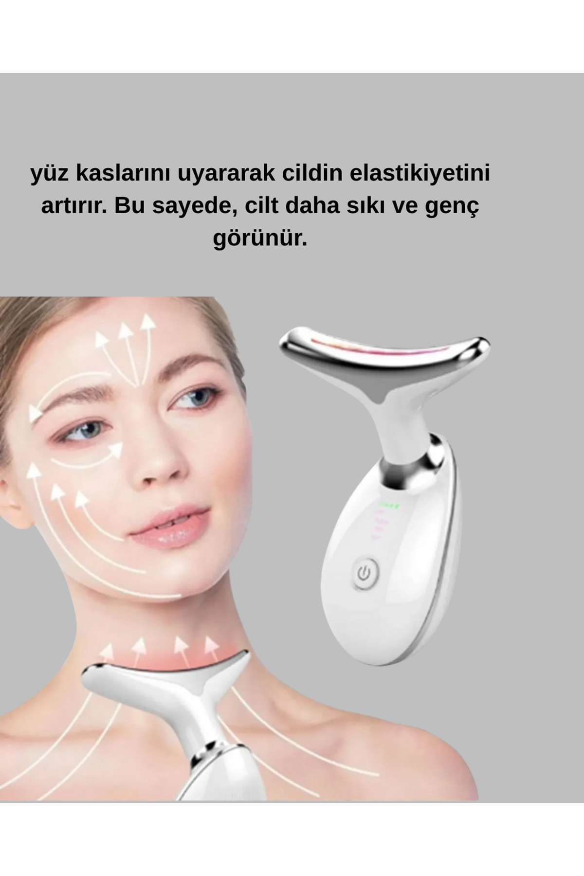 Kablosuz Şarjlı Yüz Masaj Cihazı | Cilt Yenileyici ve Nem Dengeleyici