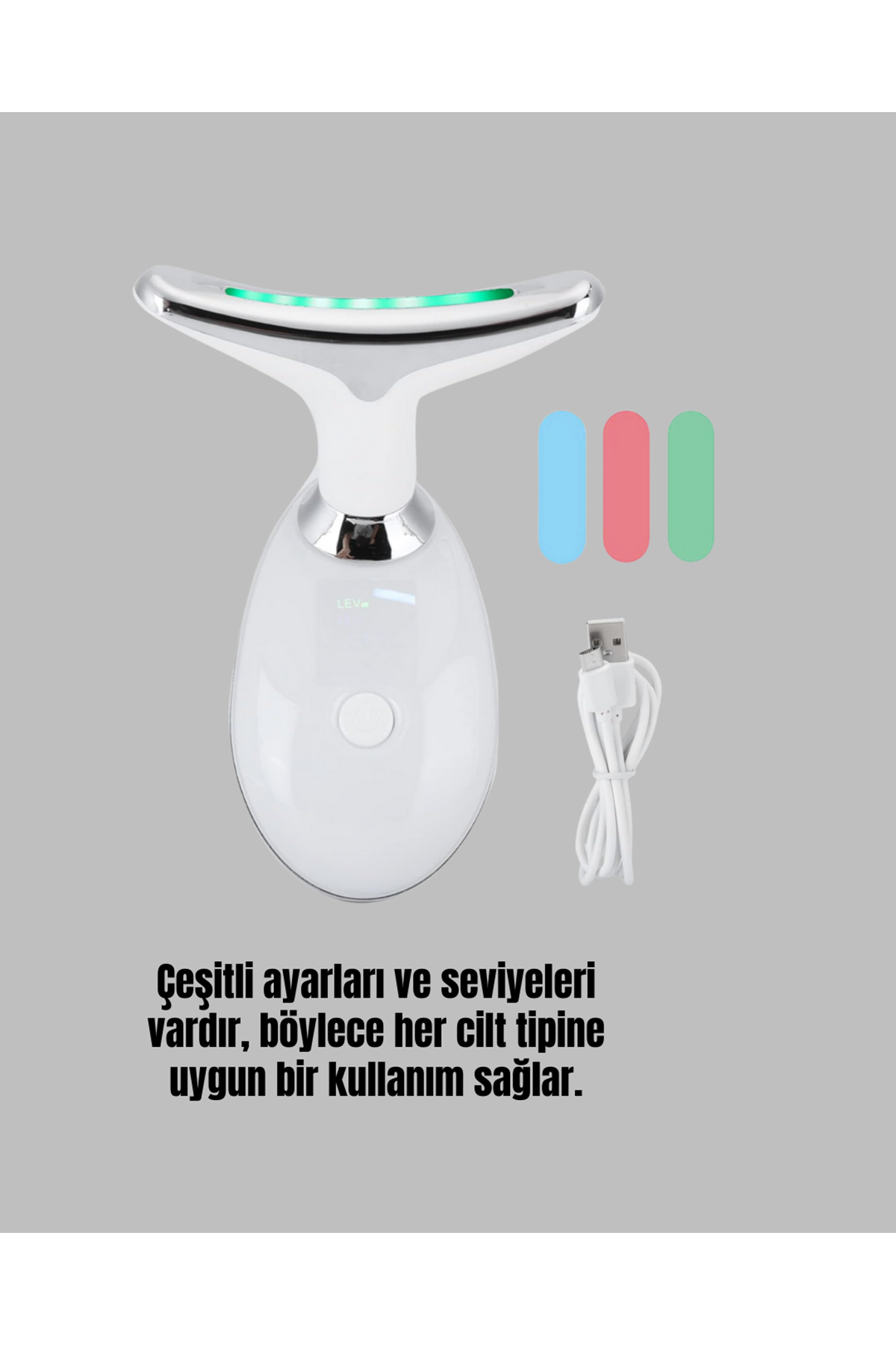 Kablosuz Şarjlı Yüz Masaj Cihazı | Cilt Yenileyici ve Nem Dengeleyici
