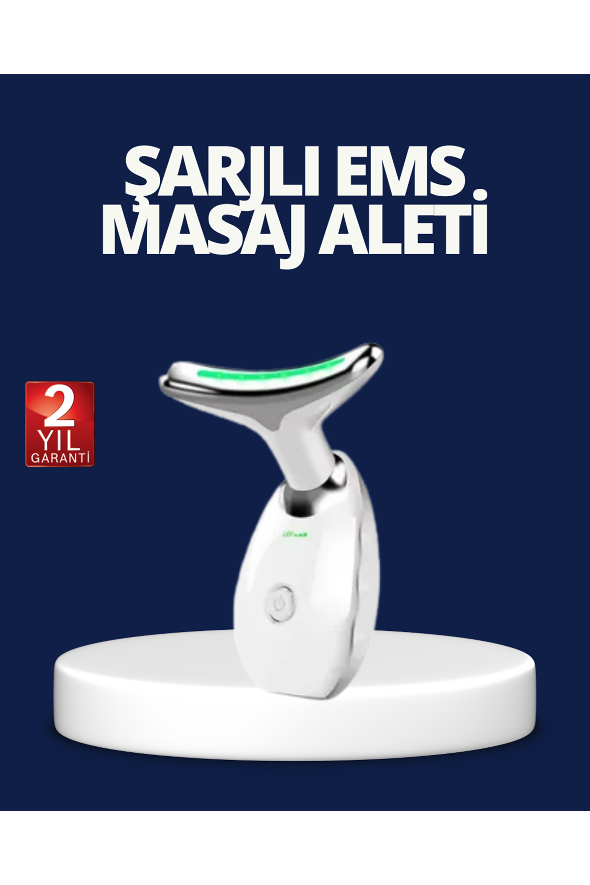 Yüz ve Boyun Sıkılaştırıcı Cilt Bakım Cihazı | EMS Mikro Akım & Kırışıklık Giderici
