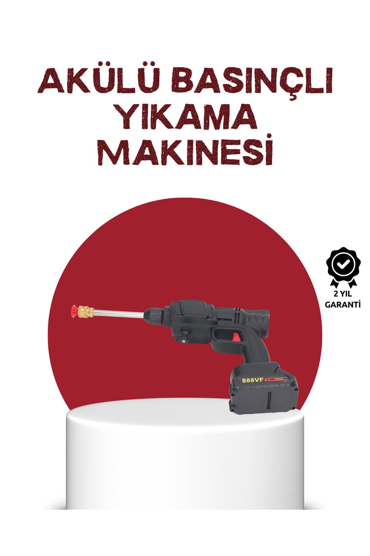 Çok Fonksiyonlu Şarjlı Basınçlı Yıkama Tabancası Ev Araç Bahçe