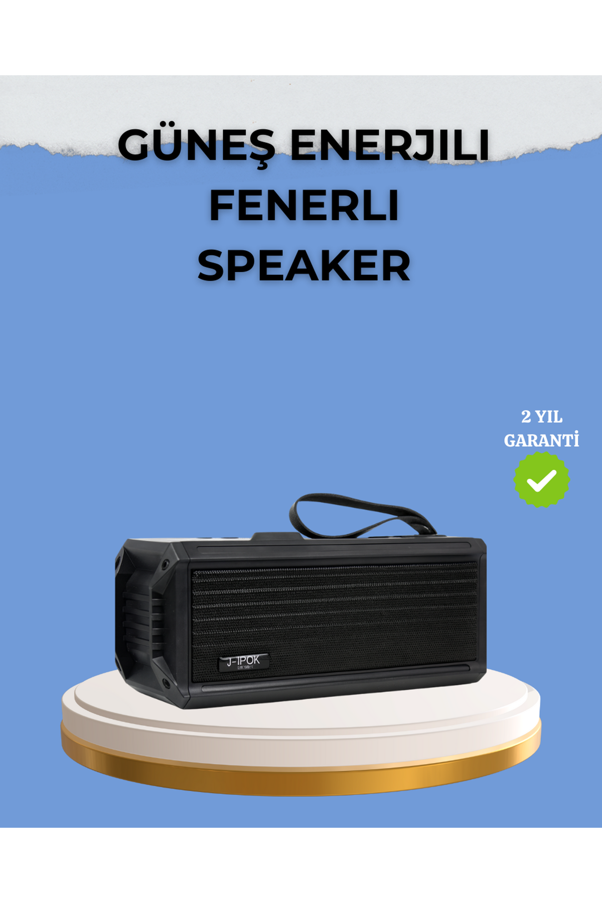 Kablosuz J-IPOX P520 Bluetooth Hoparlör Uzun Pil Ömrü ve Mikrofon