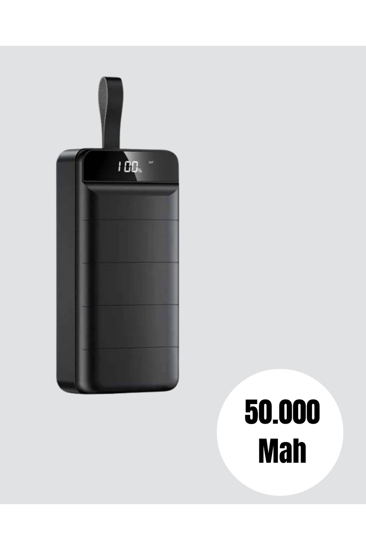50.000 mAh Ultra Güçlü Powerbank 4 USB Çıkışlı, LED Dijital Göstergeli, Hızlı Şarj Destekli Taşınabilir Şarj Cihazı