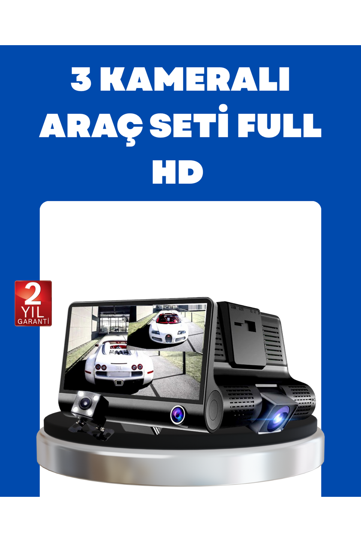 G-Sensör, Park Modu ve Döngüsel Kayıt Destekli Araç DVR
