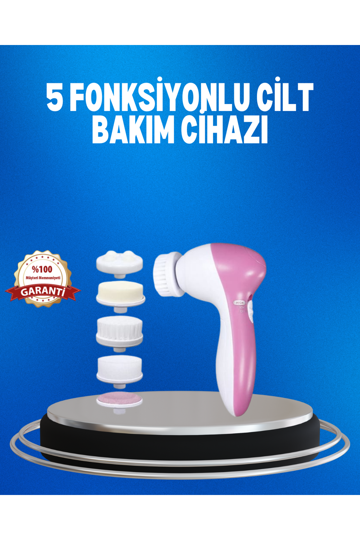 Taşınabilir 5 in 1 Elektrikli Cilt Temizleyici