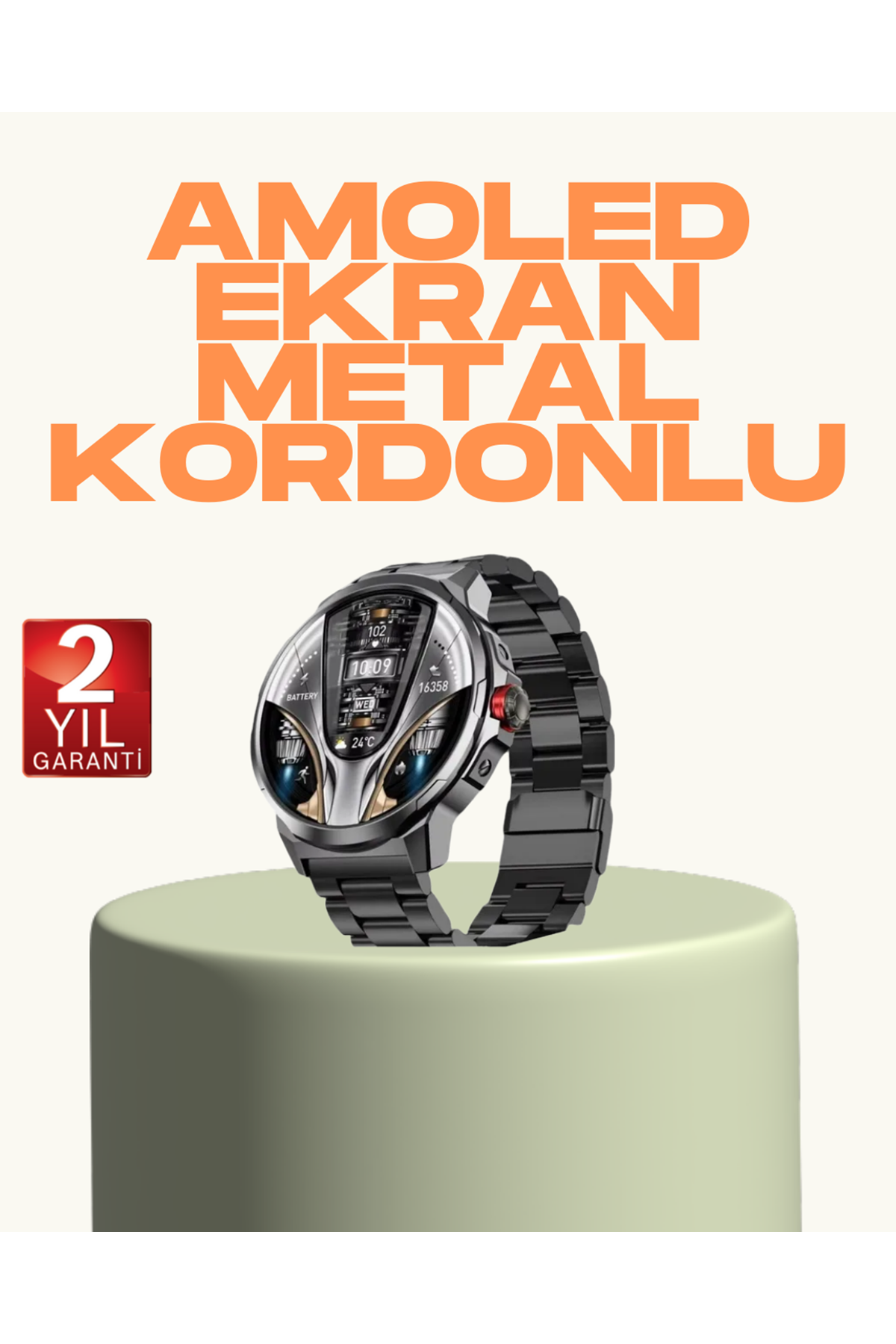 IP68 Su Toz Dirençli SW80 Akıllı Saat Android iOS Uyumlu