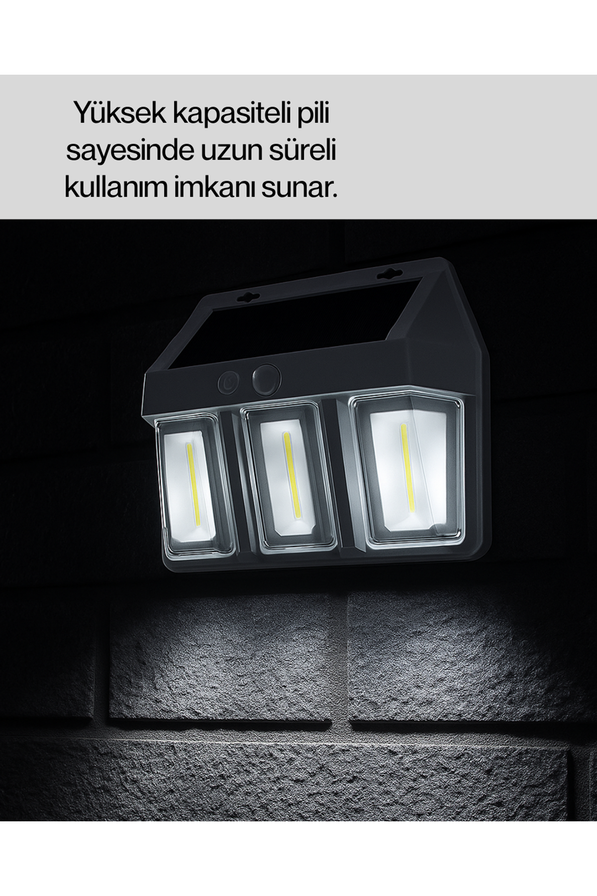 Suya Dayanıklı Solar Duvar Lambası – Akıllı Gece Sensörlü Işık
