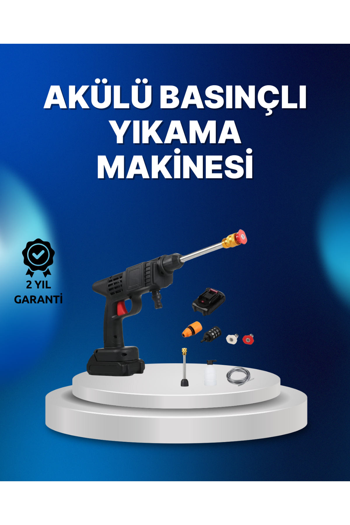 Kablosuz Taşınabilir Basınçlı Yıkama Tabancası Köpük Şişeli