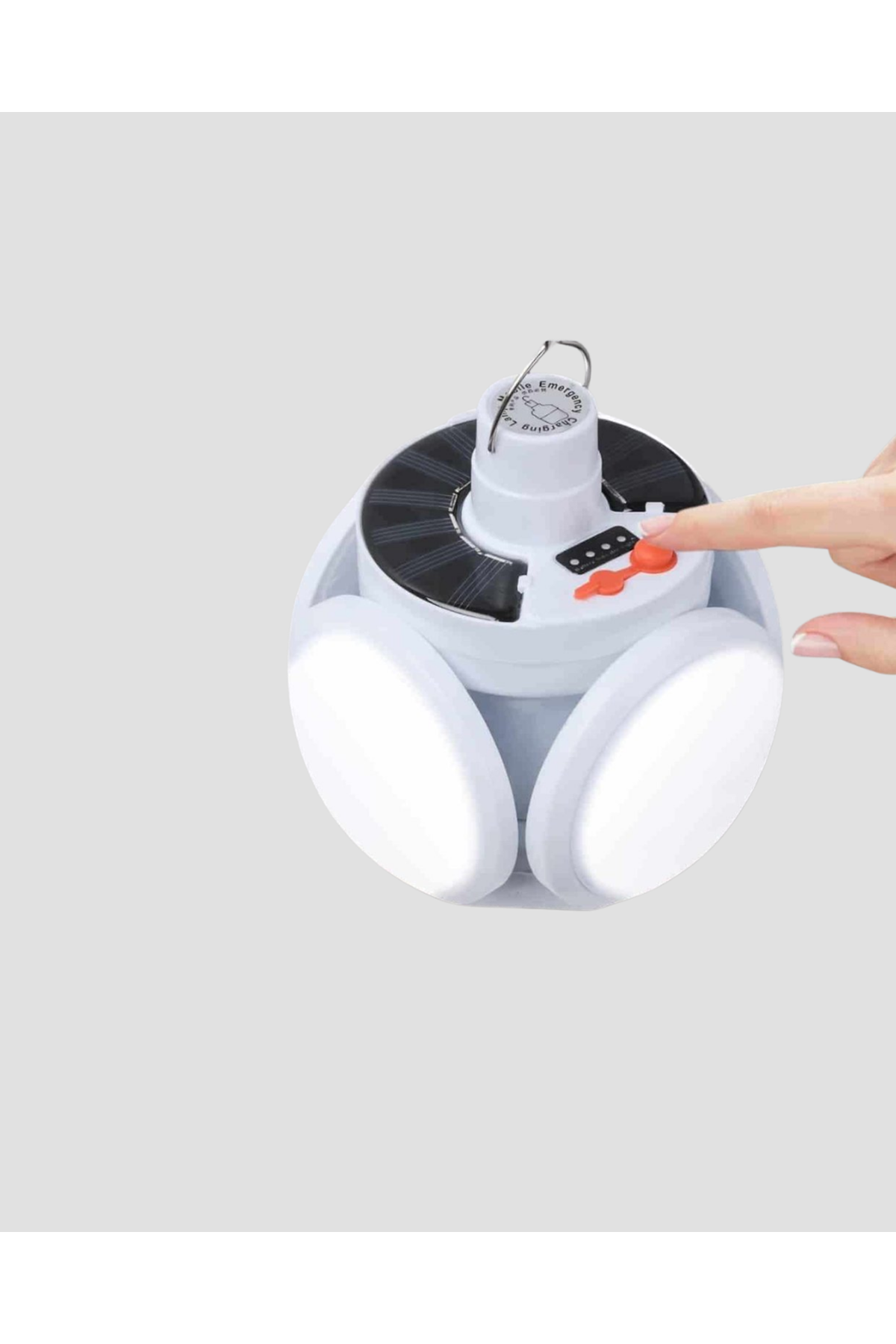 USB ve Solar Şarjlı Katlanabilir 5 Taraflı LED Lamba