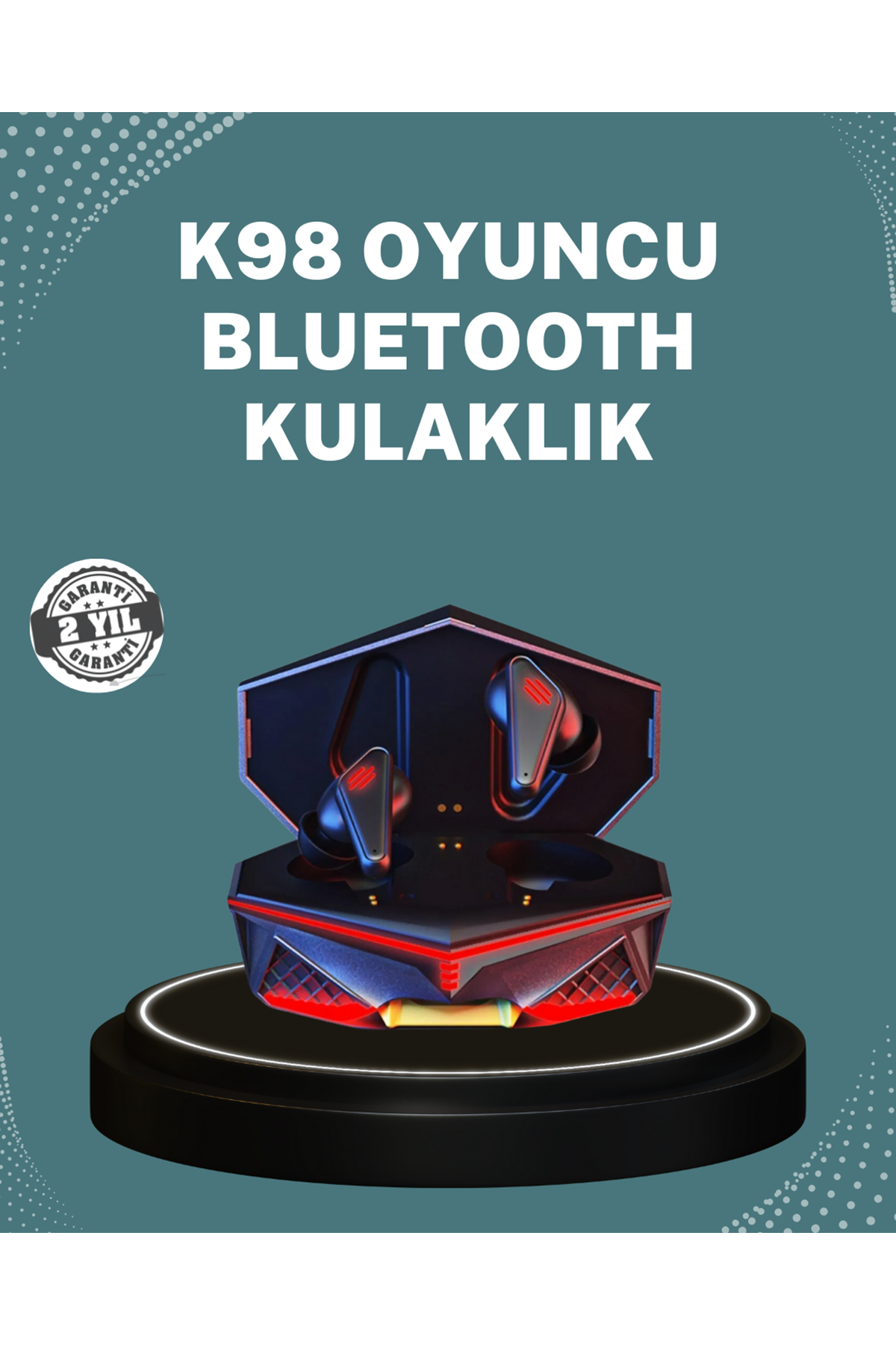 Bluetooth 5.0 Kablosuz Gaming Kulaklık Ergonomik Tasarım