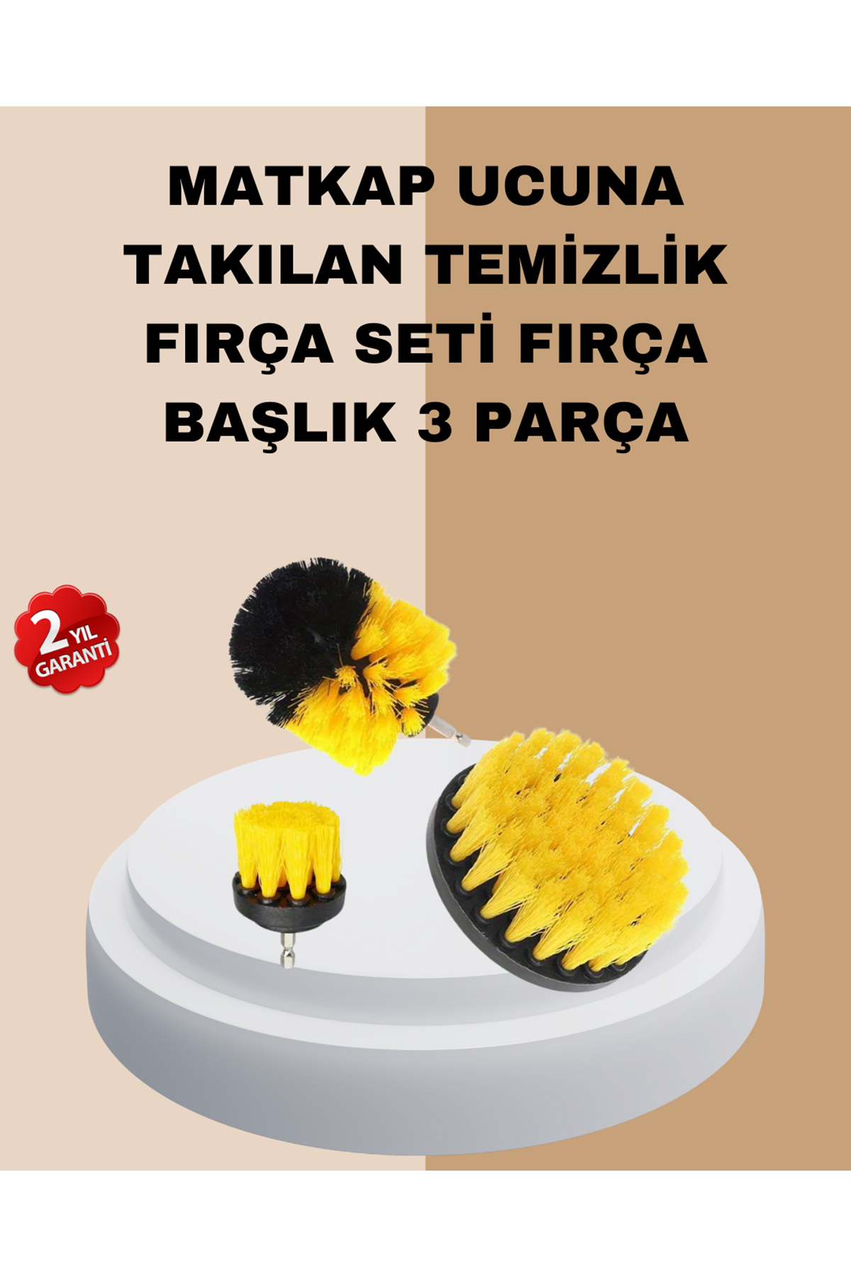 3’lü Matkap Ucu Fırça Takımı Zorlu Kirler İçin