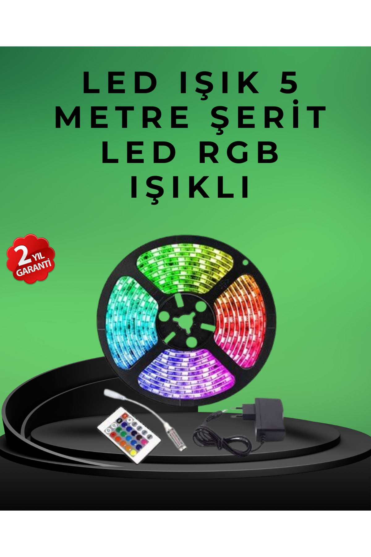 Pratik Kurulumlu 5 Metre Kumandalı Şerit LED