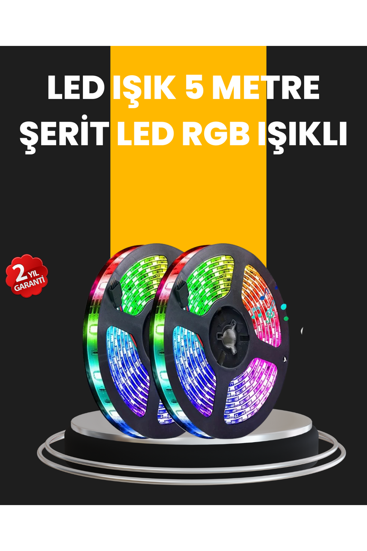 5 Metre Kumandalı Su Geçirmez Şerit LED