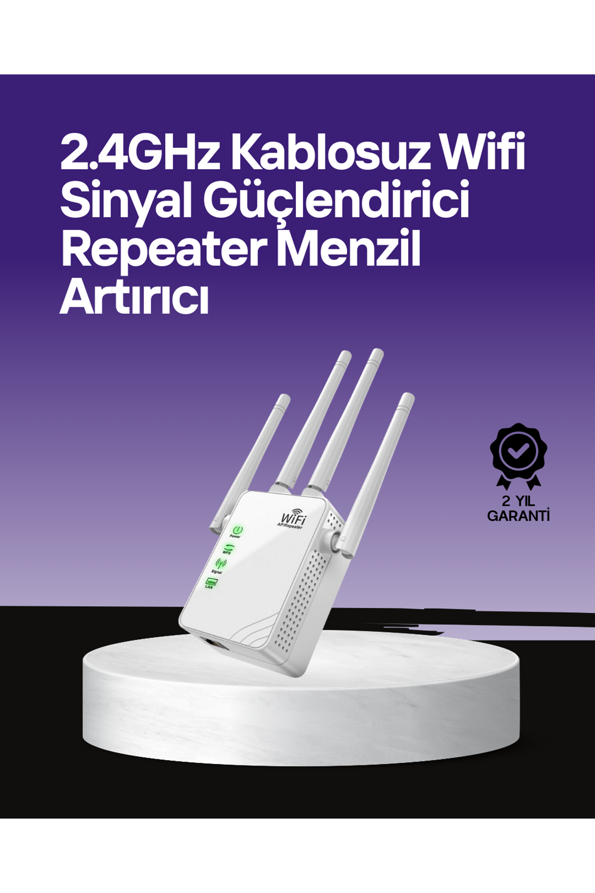 WPS Destekli 2.4GHz + 5GHz WiFi Sinyal Güçlendirici