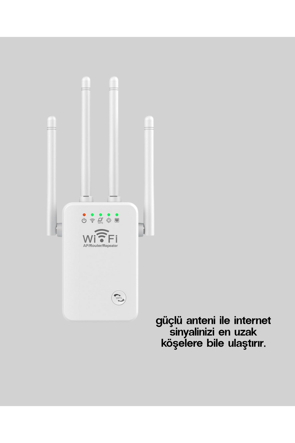 WPS Destekli 2.4GHz + 5GHz WiFi Sinyal Güçlendirici