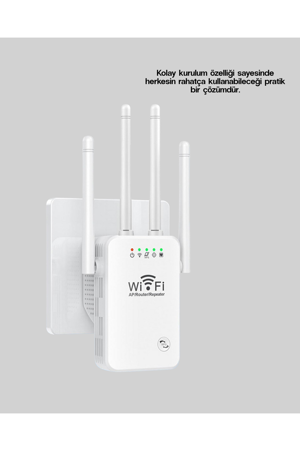 WPS Destekli 2.4GHz + 5GHz WiFi Sinyal Güçlendirici