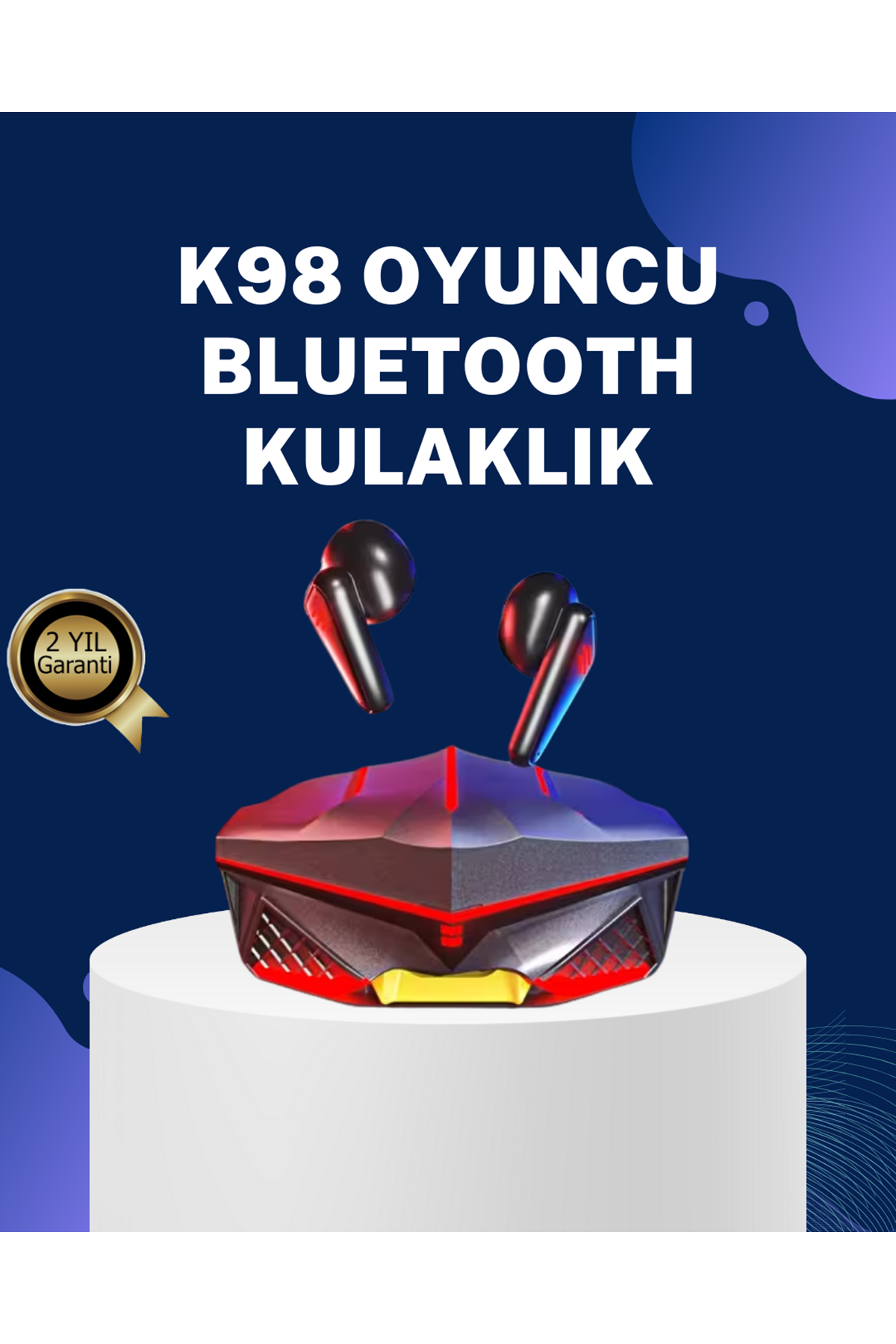 Kablosuz Gaming Kulaklık Gürültü Önleyici Mikrofonlu