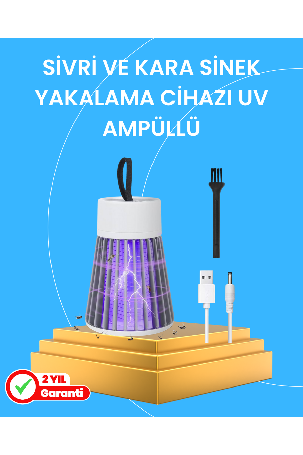 Çocuk ve Evcil Hayvan Dostu Sivrisinek Yakalama Lambası