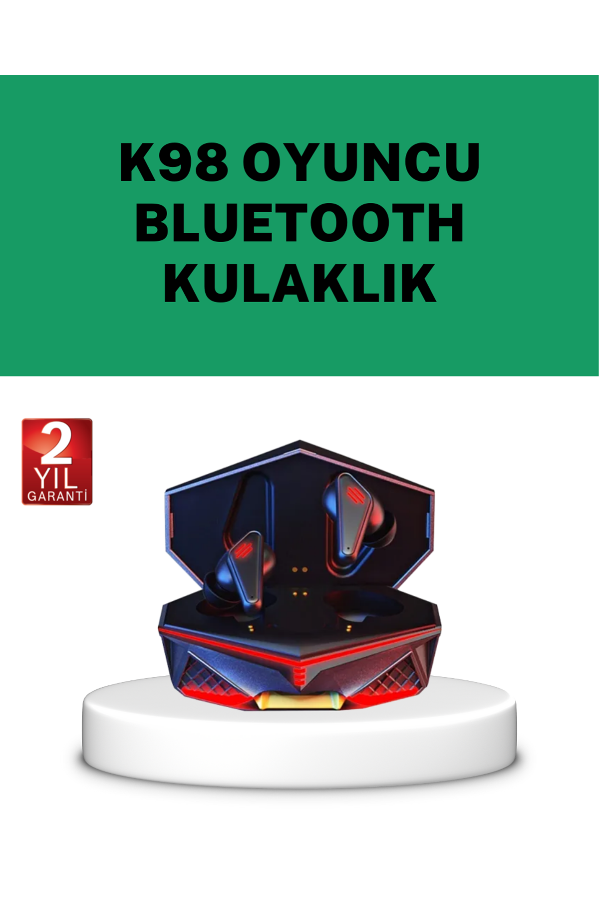 Bluetooth 5.0 Kablosuz Kulaklık Uzun Pil Ömürlü