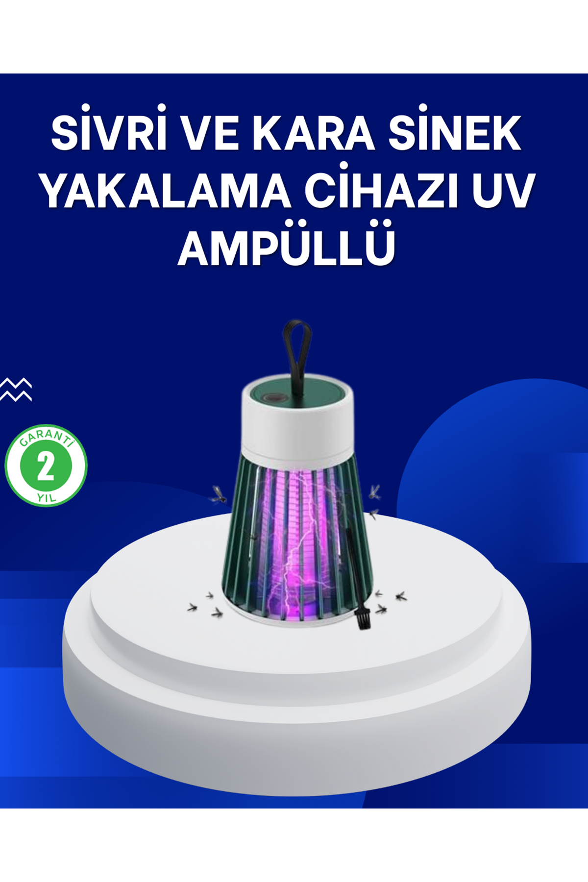 2’si 1 Arada LED Işıklı Elektrikli Böcek Öldürücü