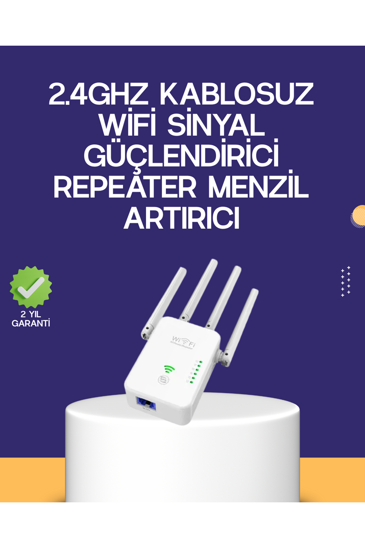 Çift Bantlı Otomatik Kurulum WiFi Repeater Menzil Genişletici