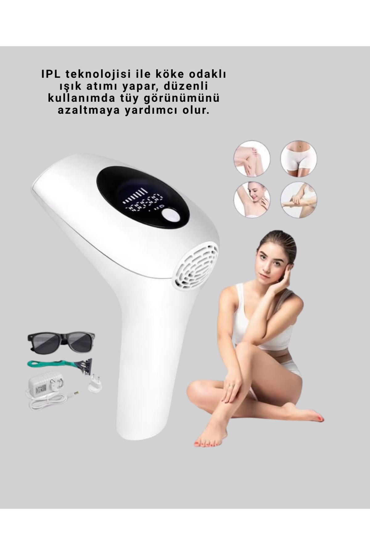 Hasuba IPL Lazer Epilasyon Cihazı HS-262 Kadın ve Erkek İçin