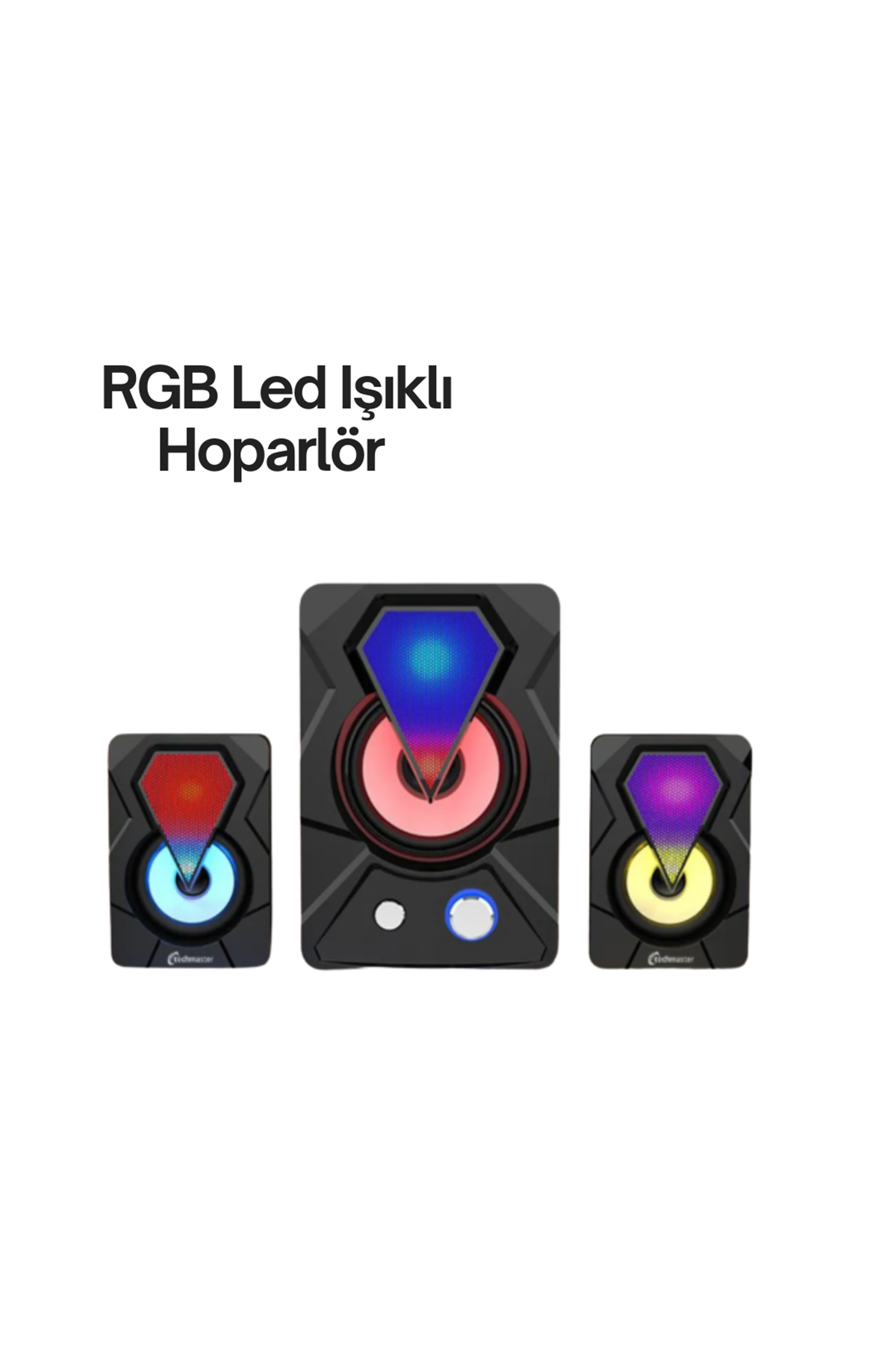 Renkli LED Işıklı Hoparlör