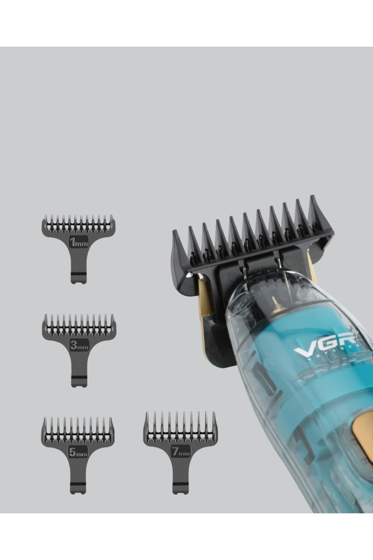 VGR V-695 Saç ve Sakal Kesme Makinesi LED Ekranlı 5 Uzunluk Ayarı