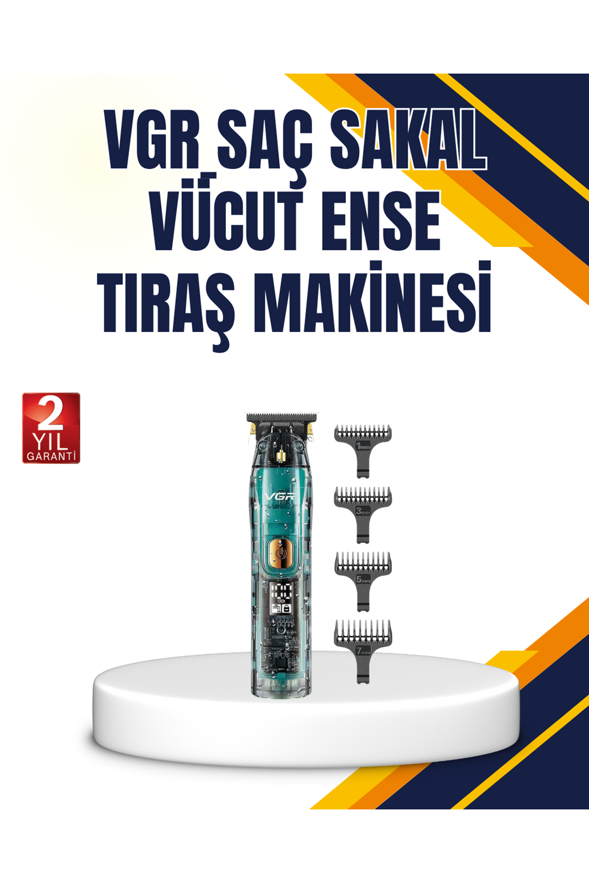 VGR V-695 Profesyonel Tıraş Makinesi Seramik Bıçaklı Turbo Güçlü Motor