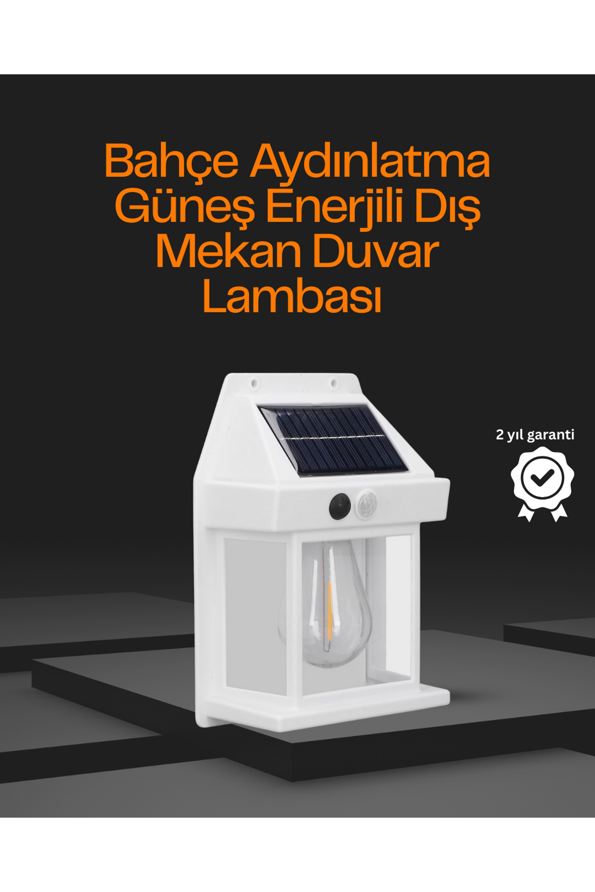 1800 mAh Pilli Solar Duvar Aydınlatma