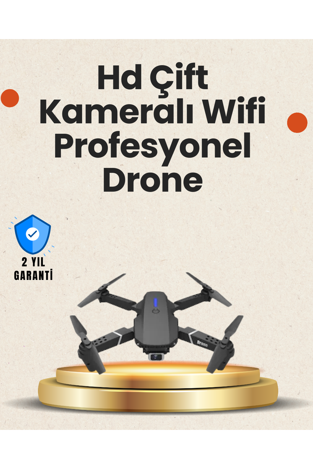 Yükseklik Sabitlemeli Katlanabilir Drone 1080P 4K Kamera Seçenekli