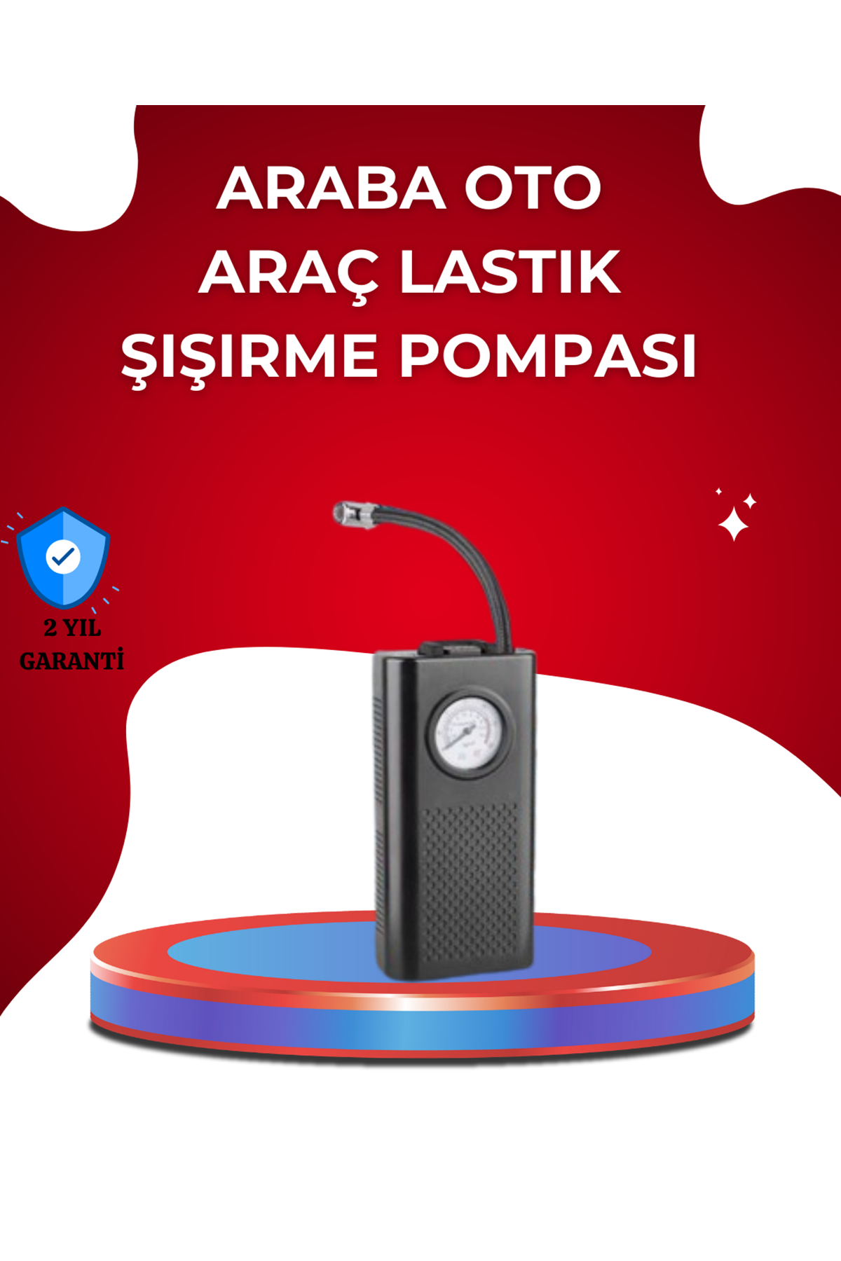 USB Şarjlı Kompakt Elektrikli Hava Kompresörü 3000 mAh