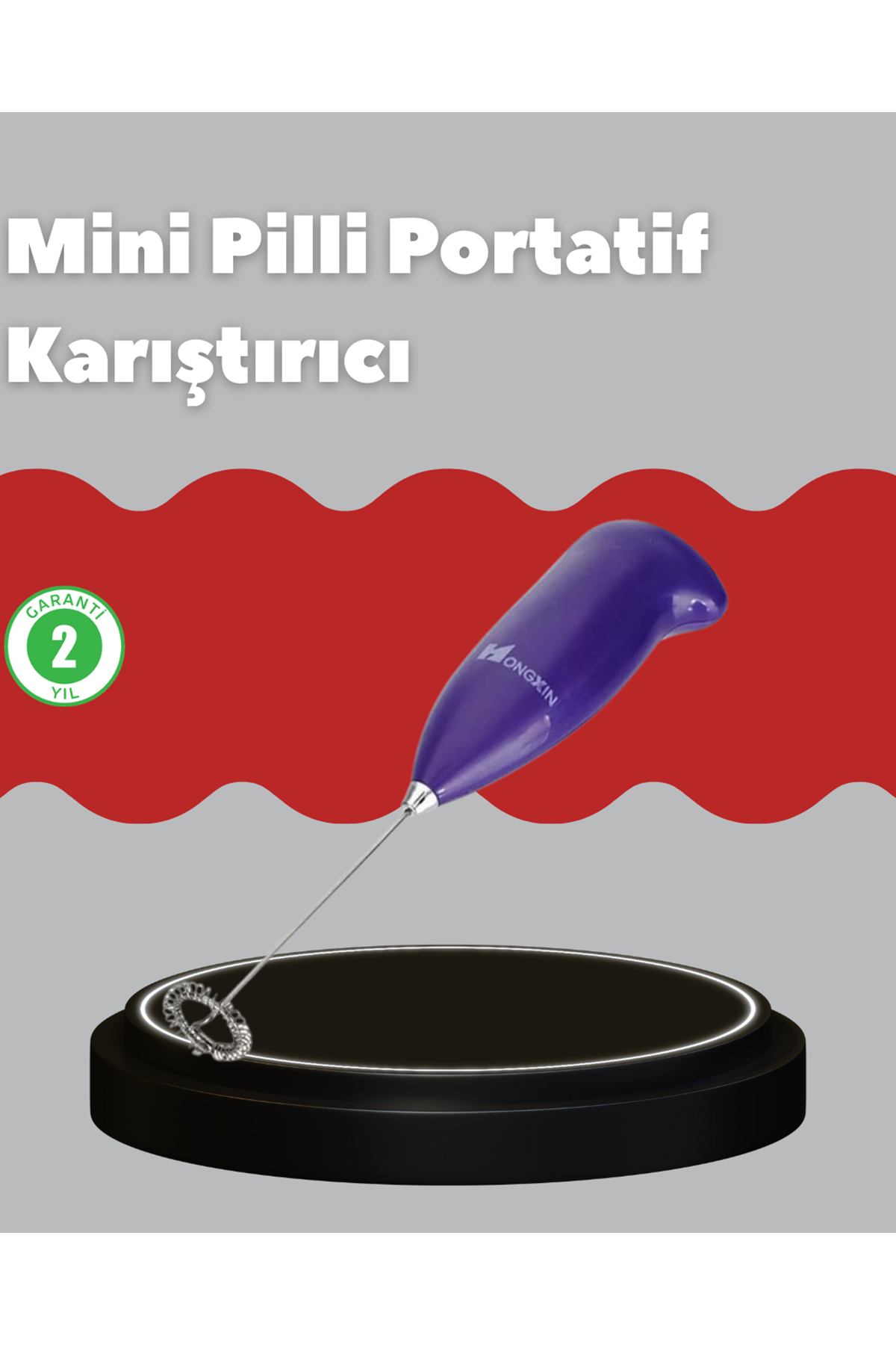 Frappe ve Cappuccino Maker – Taşınabilir Pilli Köpürtücü Mikser