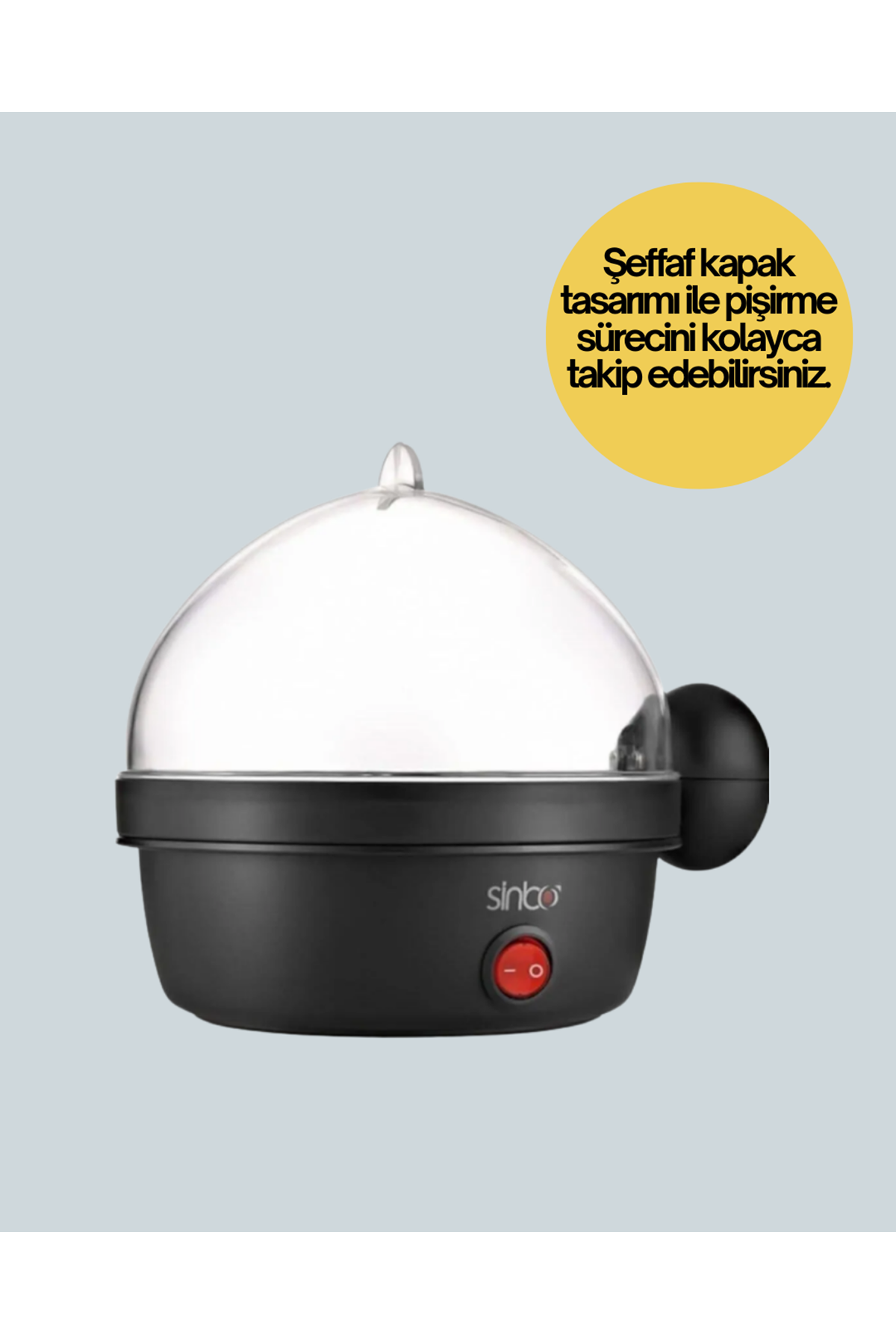 7 Yumurtalık Buharlı Yumurta Pişirme Cihazı Otomatik Kapanma Özellikli
