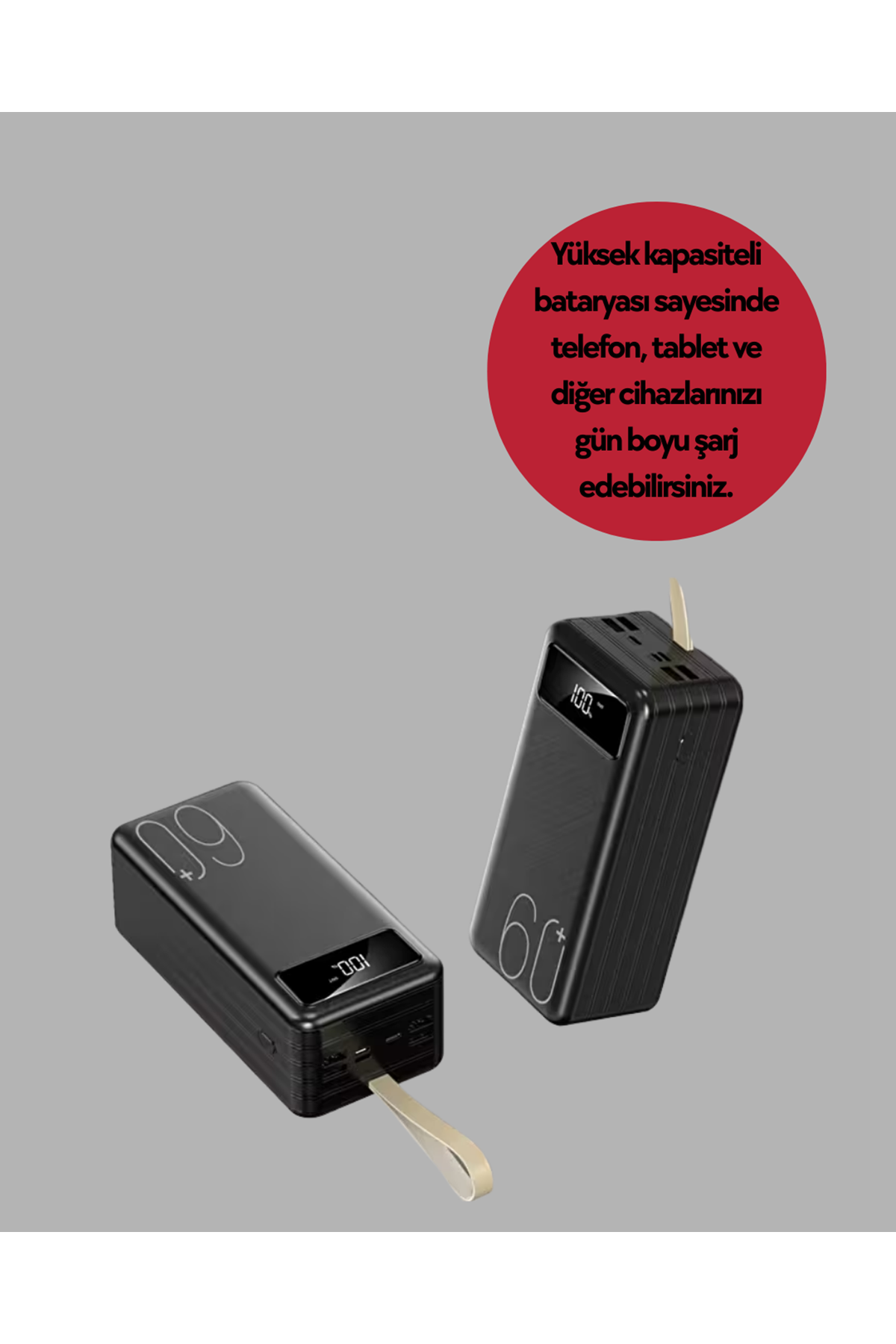 Tüm Cihazlara Uyumlu Çoklu Çıkışlı Powerbank