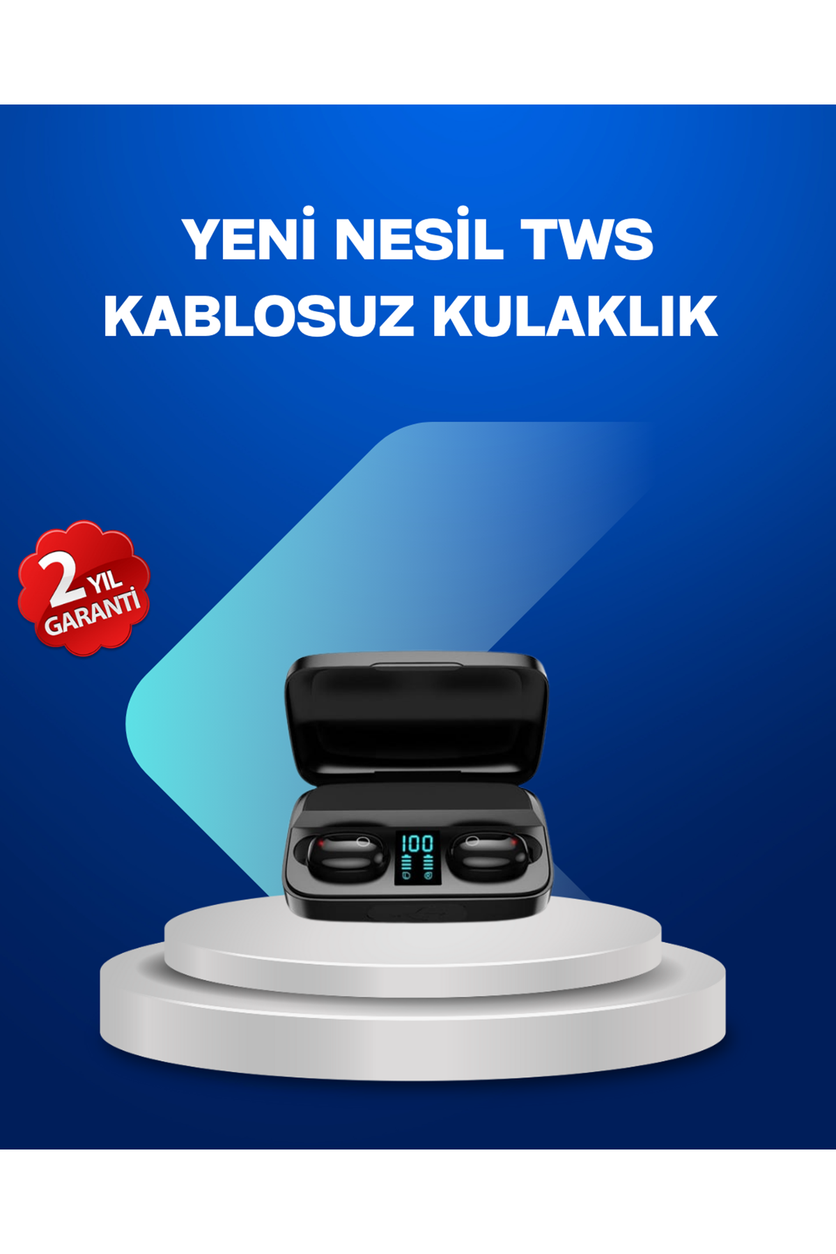 A10s TWS Bluetooth 5.0 Kablosuz Kulaklık 1800 mAh Şarj Kutulu