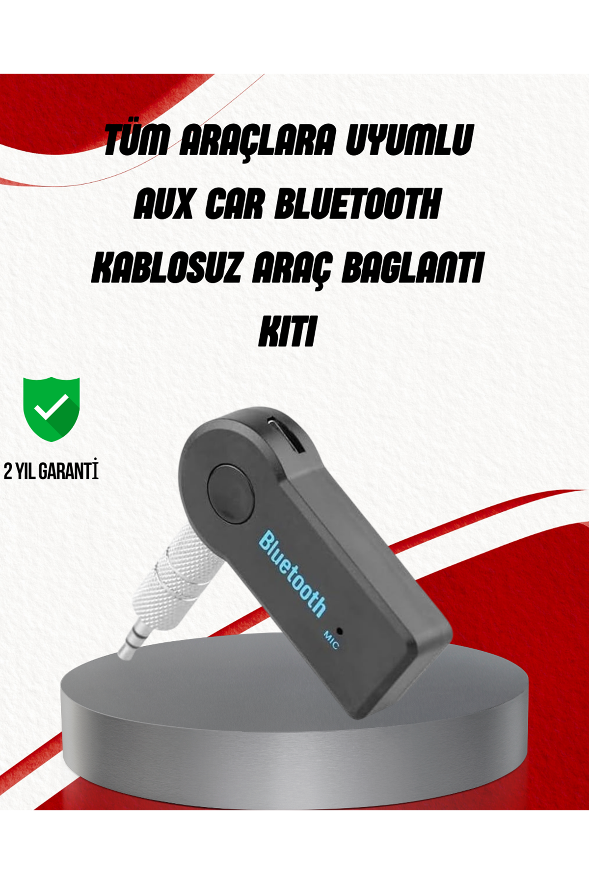 Eller Serbest Özellikli Bluetooth AUX Araç Kiti