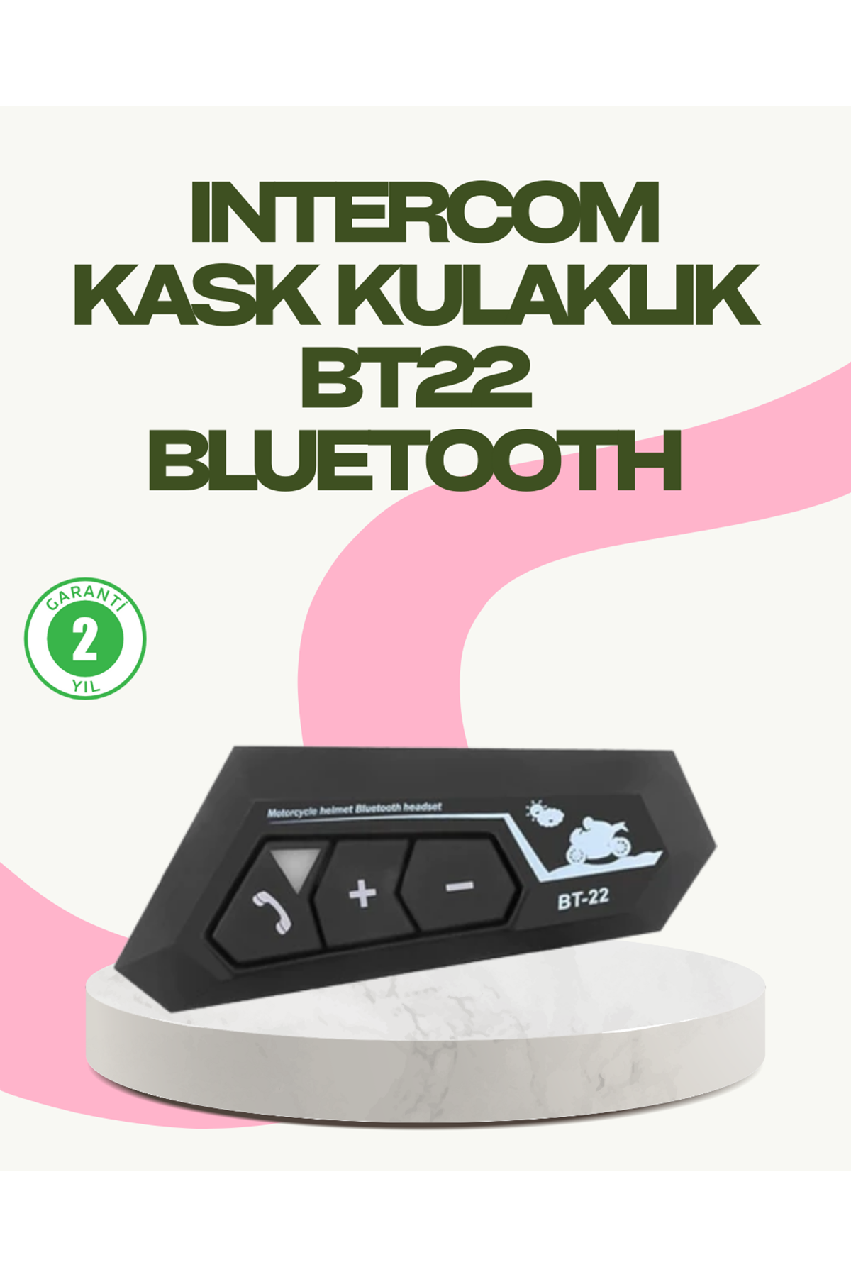 Bluetooth 5.0 EDR Kask Kulaklık Yüksek Ses Kalitesi ve Gürültü Önleme