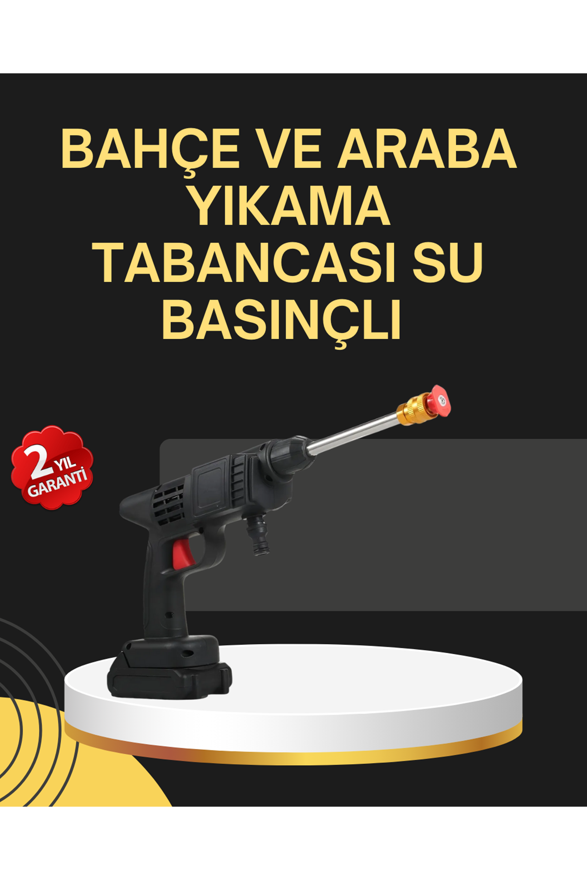 48V Şarjlı Basınçlı Yıkama Tabancası Köpük ve Çift Nozul 2025 Model