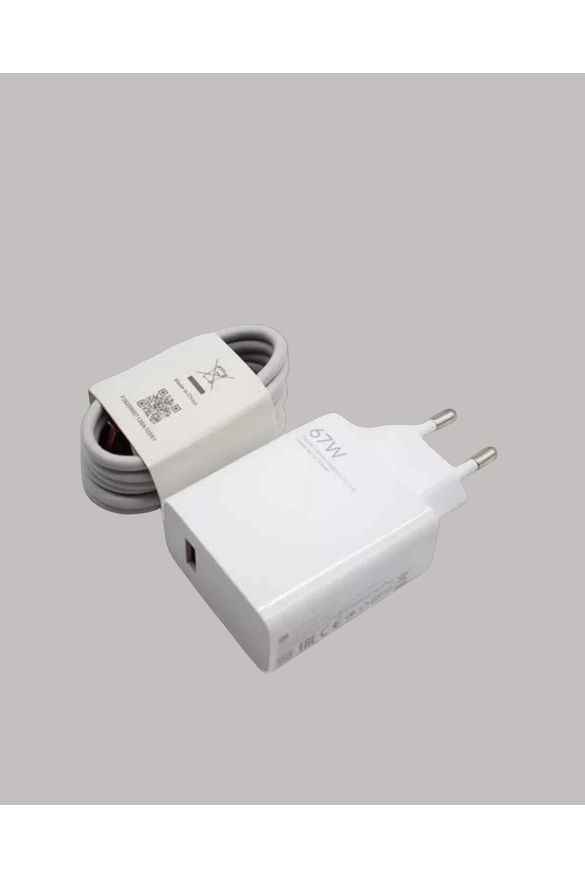67W Turbo Hızlı Şarj Adaptörü ve Type-C Kablo Güvenli Şarj Teknolojisi