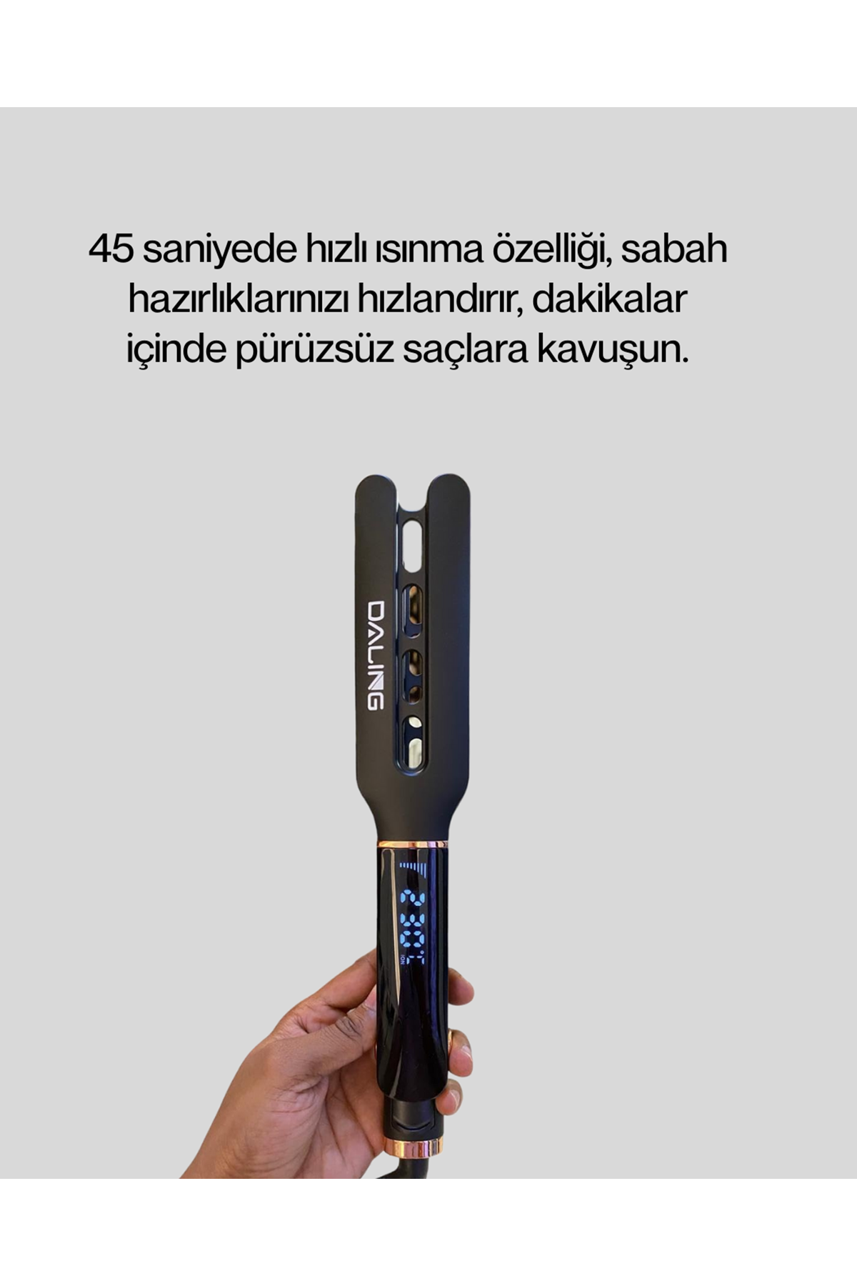 Daling Profesyonel Saç Düzleştirici Seramik Yüzey Tüm Saç Tipleri İçin