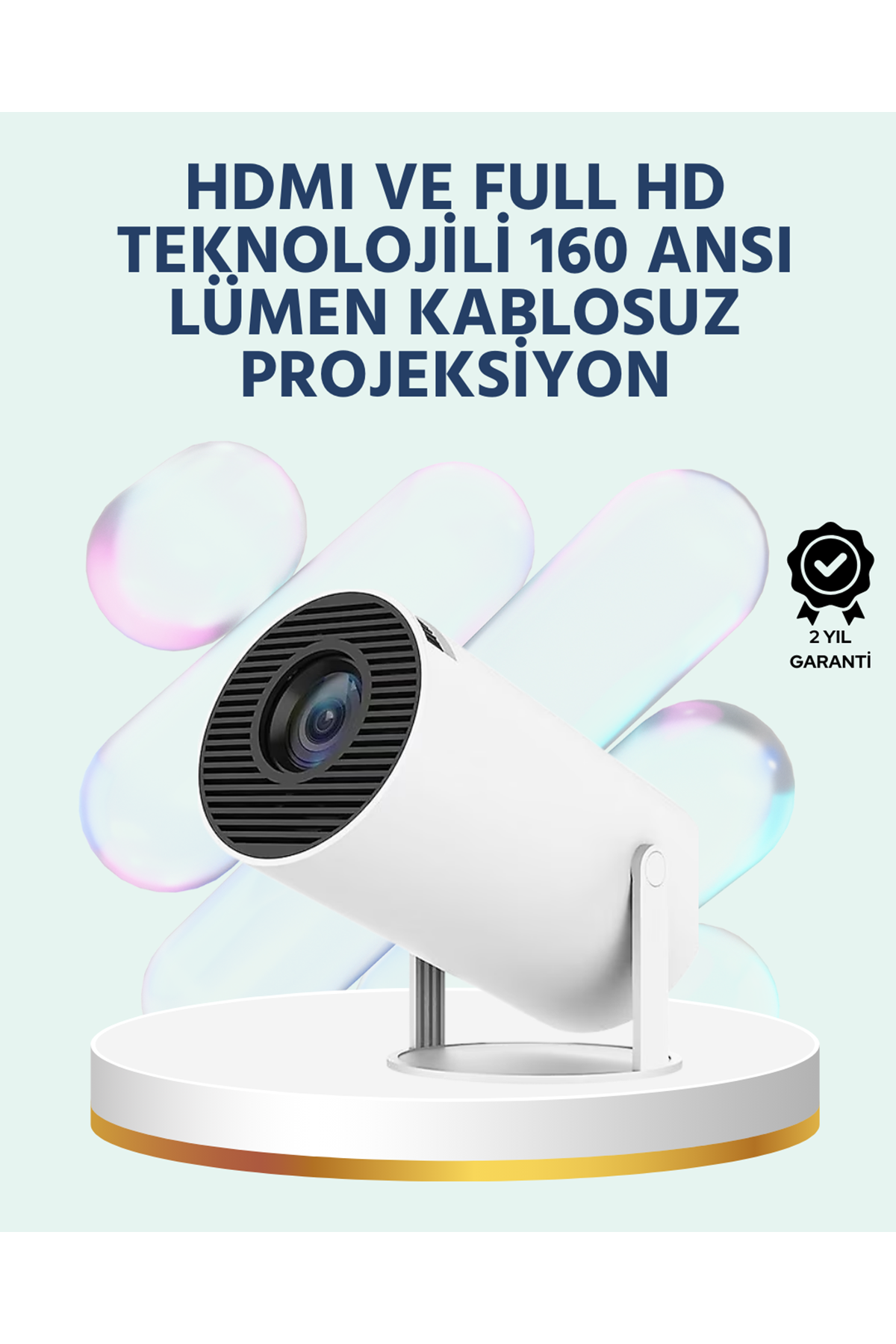 160 ANSI Lümen Parlaklığa Sahip Geniş Ekran Projeksiyon
