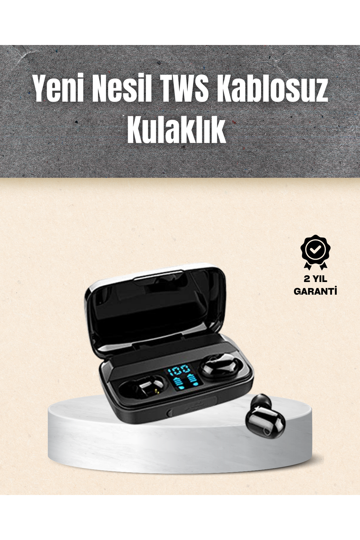 A10s TWS Ergonomik Bluetooth Kulaklık Uzun Pil Ömürlü